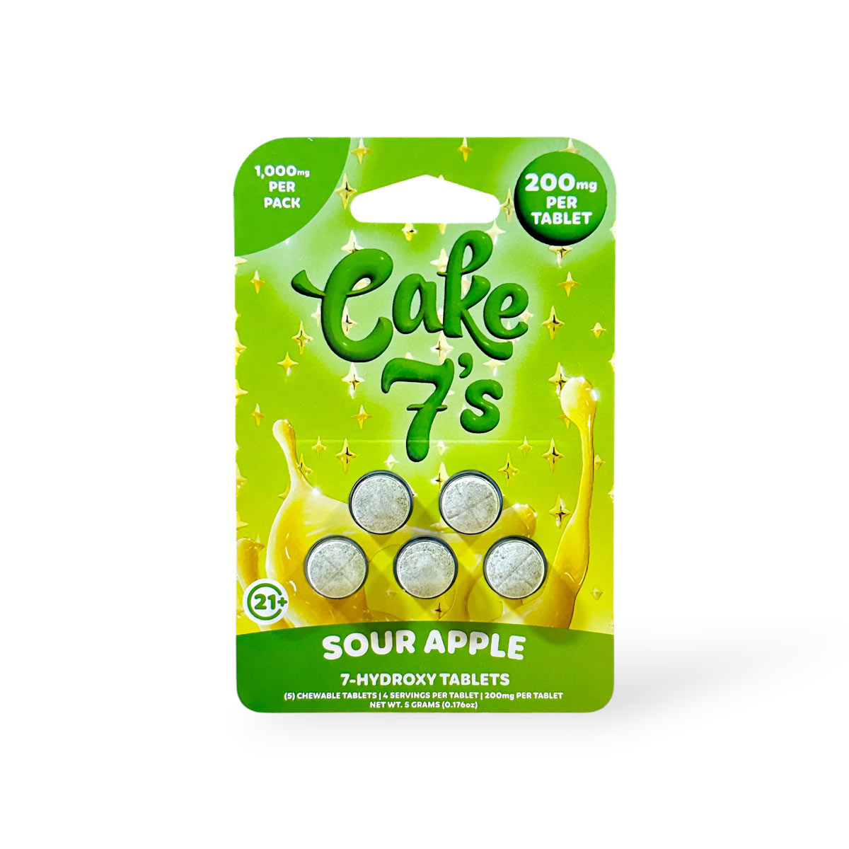 Cake 7's Cake 7's 7-Hydroxy Sour Apple Tablets 200mg