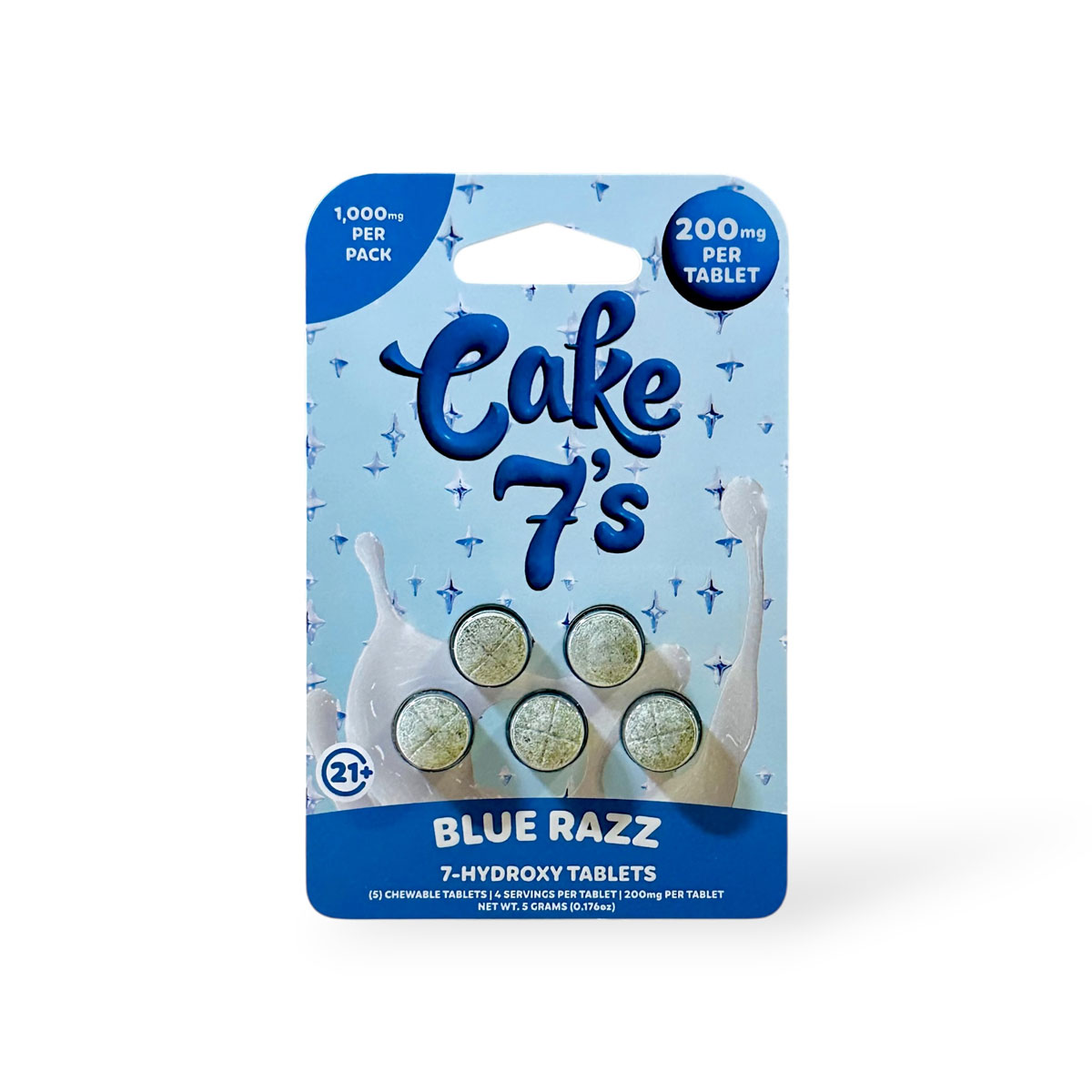 Cake 7's Cake 7's 7-Hydroxy Blue Razz Tablets 200mg