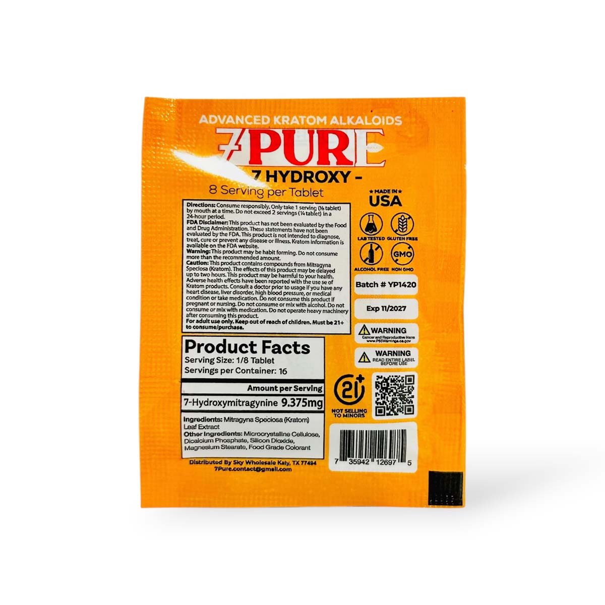 7Pure Dual Edition 7- Hydroxy Chewable Tablets Cherry Bomb 75mg