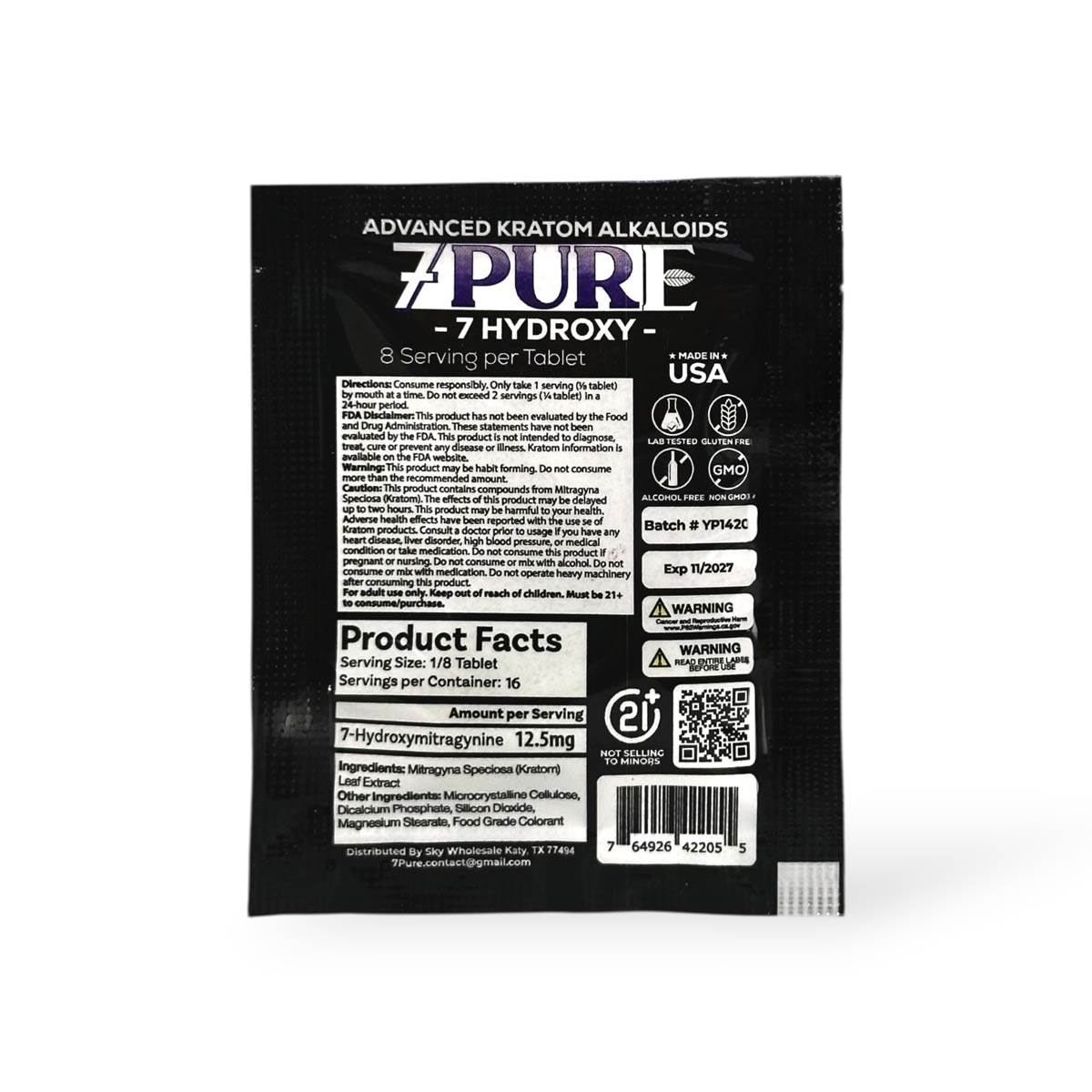 7Pure Black Edition Blueberry Tablets 100mg