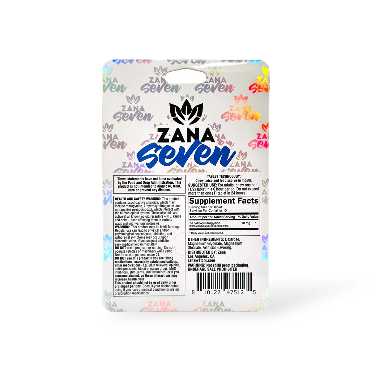 Shinzone - hana7 Zana Seven 7-Hydroxymitragynine Tablets 20mg