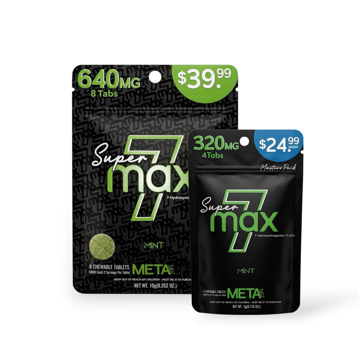 7 Super Max Mint 7-Hydroxymitragynine Tablet 80mg
