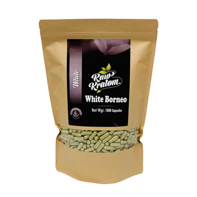 Raw Kratom Capsules White Borneo