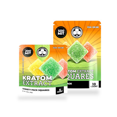 Club 13 Kratom Extract Gummies Variety Pack Squares