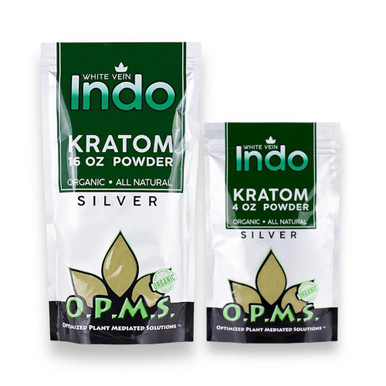 OPMS Silver White Vein Indo Kratom Powder