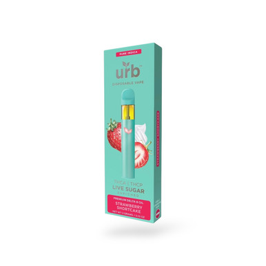 Urb Live Sugar Disposable Vape Strawberry Shortcake Indica 3g