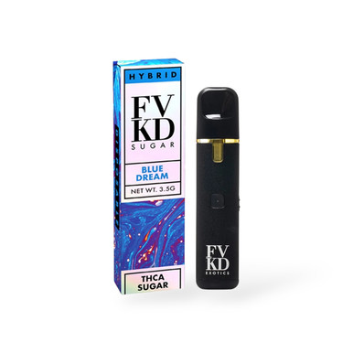 FVKD Sugar Disposable Vape Blue Dream Hybrid 3.5g FVKD Sugar Disposable Vape Blue Dream Hybrid 3.5g