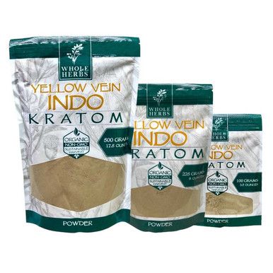 Whole Herbs Kratom Powder Yellow Indo