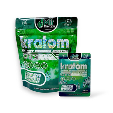 Mit Therapy Onyx Kratom Extra Strength Capsules Green Horned Elephant
