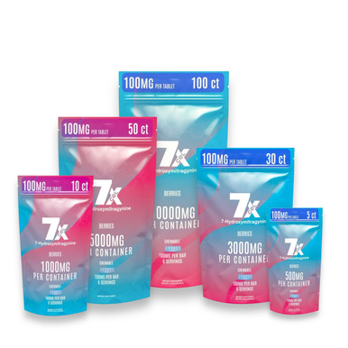 7Xcel Berry 7-OH Tablet 100mg | Ultra-Potent Chewable Dose