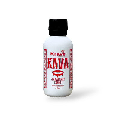 Krave Kava Root Extract Shot Strawberry Creme 2oz