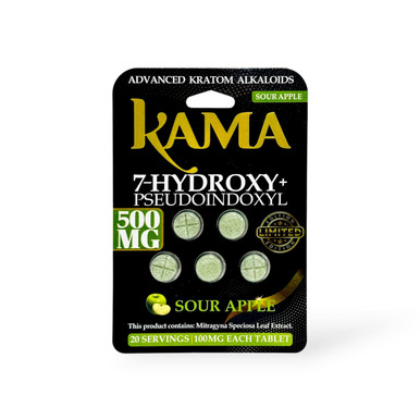 Kama 7 Hydroxy + Pseudoindoxyl Sour Apple 100mg Tablet