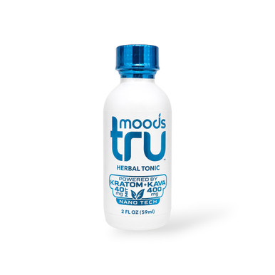 Tru Moods Herbal Tonic Blue Kratom + Kava Shot 2oz