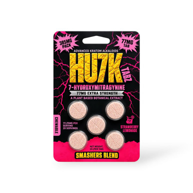 Hu7k 7- Hydroxymitragynine Chewable Tablets Strawberry Lemonade 77mg