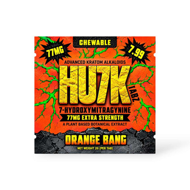 Hu7k 7- Hydroxymitragynine Chewable Tablets Orange Bang 77mg