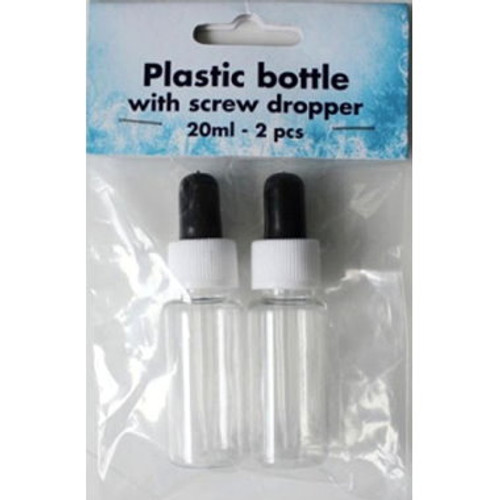 Plastikk flasker med pipett 20ml