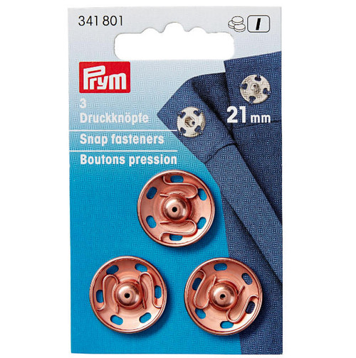 Patentknapper 21mm Rose gold Prym 341801