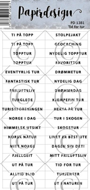 Klistremerker PD1381 Tid for tur