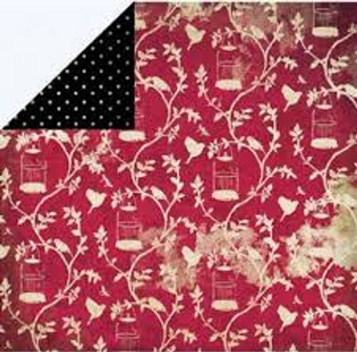 Papir Mønsterark FS Classic red bird