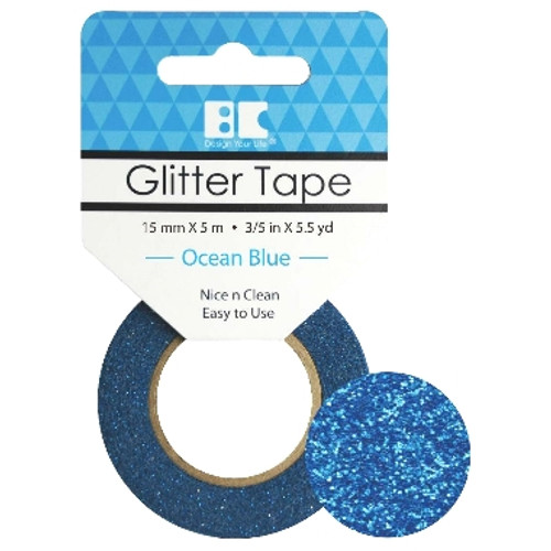 Tape Washi Glitter Tape BC Ocean Blue GTS013