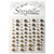 Pynt ST halvperler Brown 009605