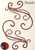 Pynt ST Swirl Bling Rød 002729