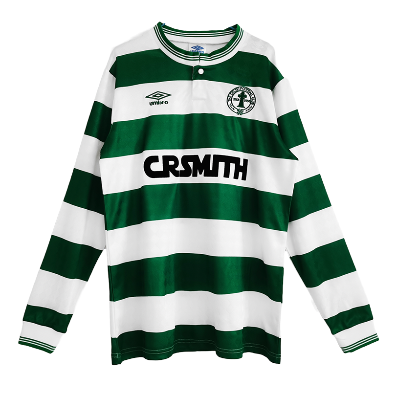 Celtic 87/88 Men's Home Retro Long Sleeve Shirt