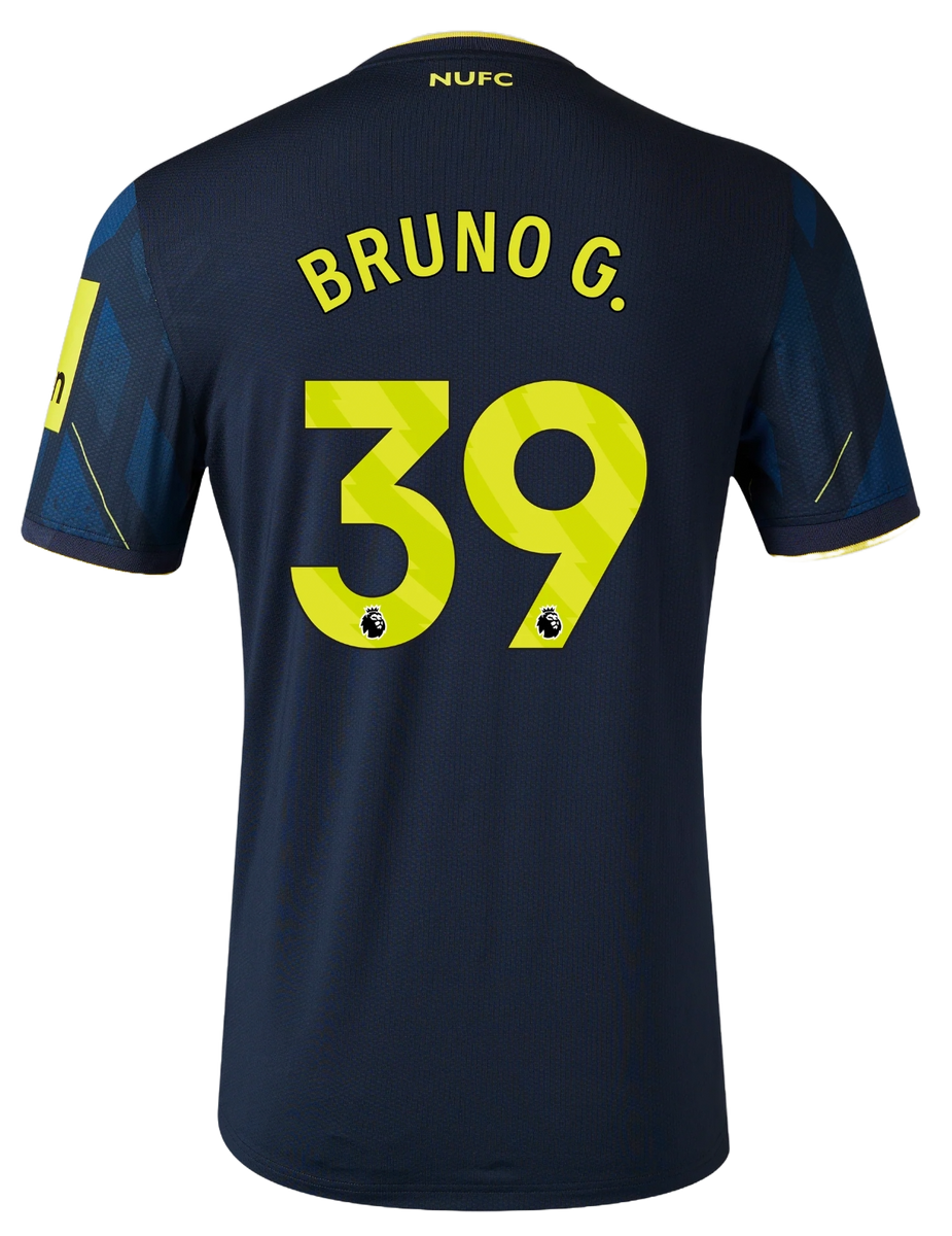 BRUNO G. #39 Newcastle United 23/24 Authentic Men's Third Shirt - PL Font