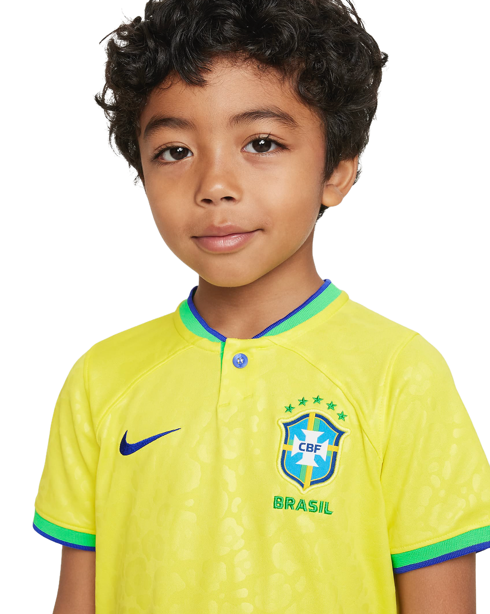 Brazil 2024 Kid's Home Shirt and Shorts