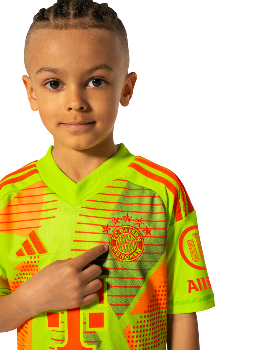 Bayern Munich 24/25 Kid's Home Goalkeeper Shirt and Shorts