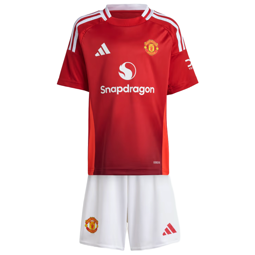 Manchester United 24/25 Kid's Home Shirt and Shorts