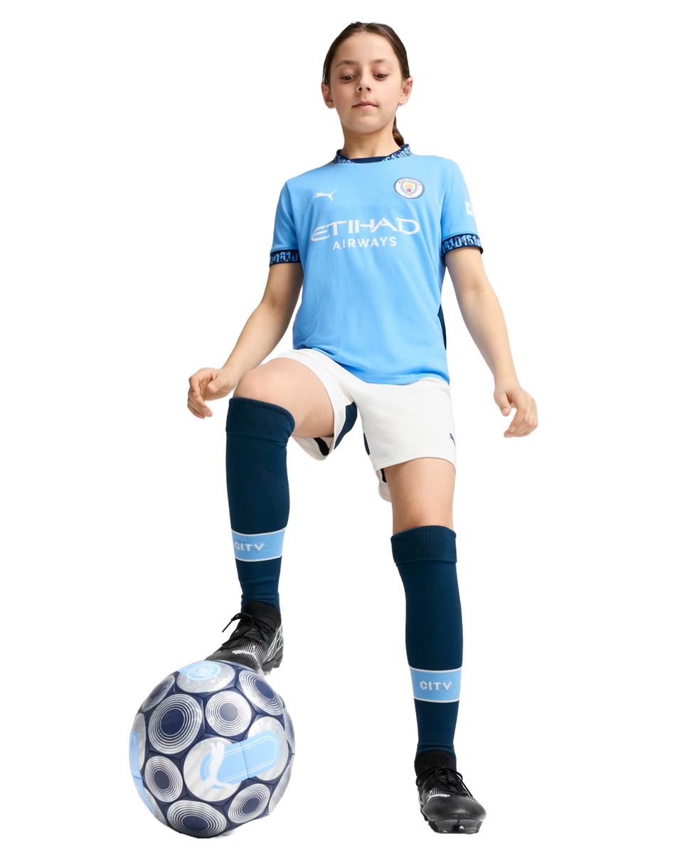 FODEN #47 Manchester City 24/25 Kid's Home Shirt and Shorts - PL Font