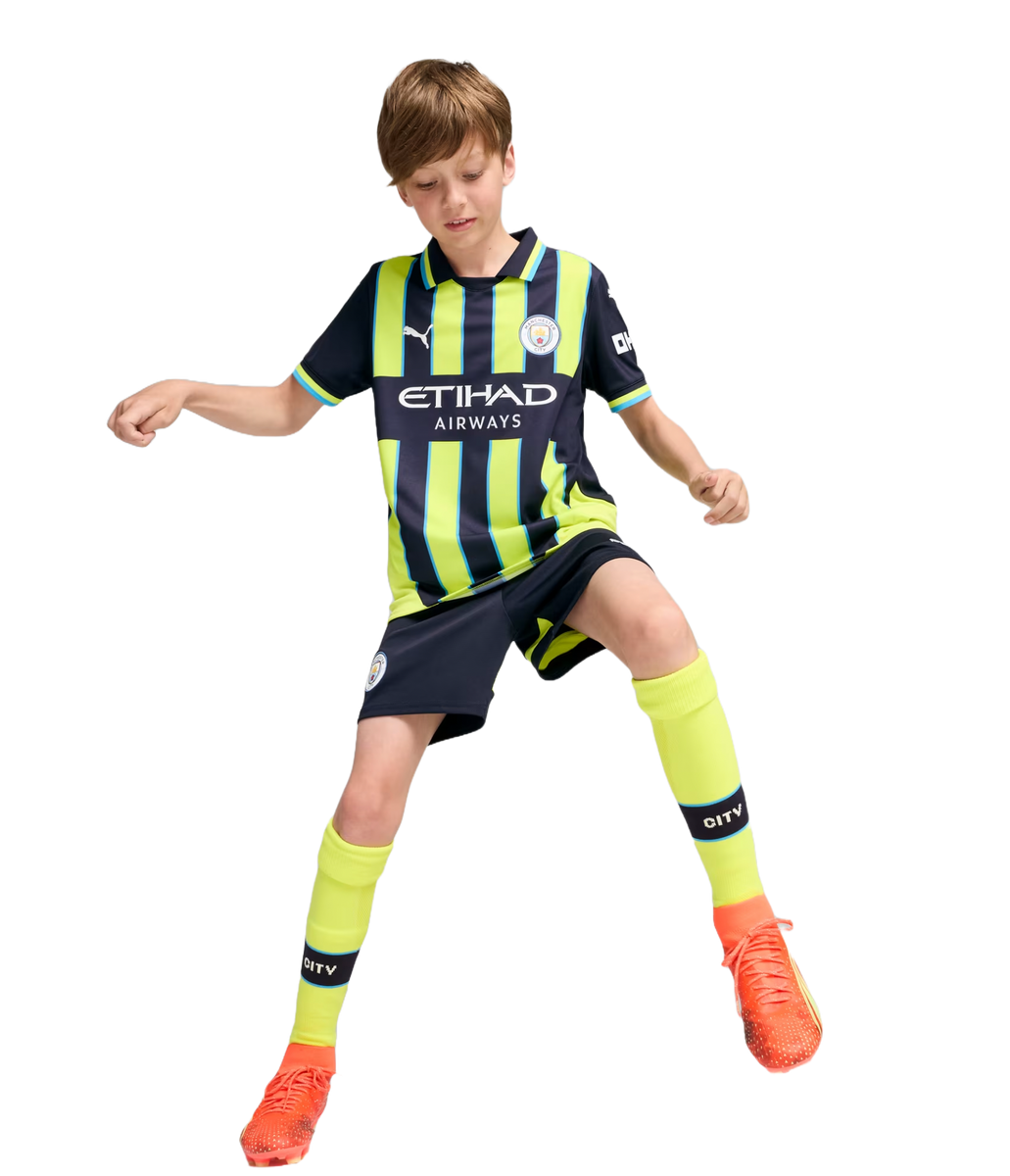 Manchester City 24/25 Kid's Away Shirt and Shorts