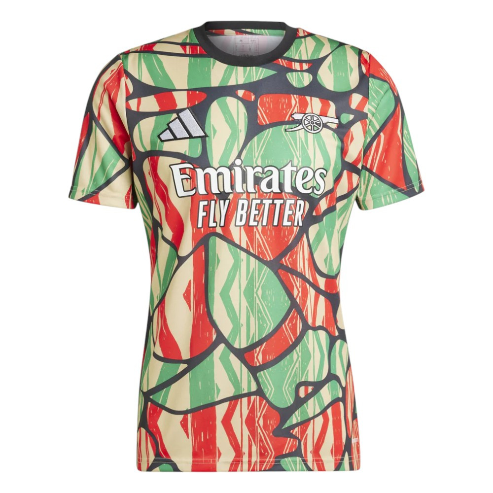 Arsenal 24/25 Men's Green-Red Pre-Match Shirt