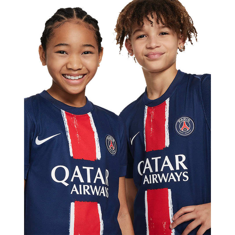 CHAMPIONS OF EUROPE #25 Paris Saint-Germain 24/25 Kid's Home Shirt and Shorts
