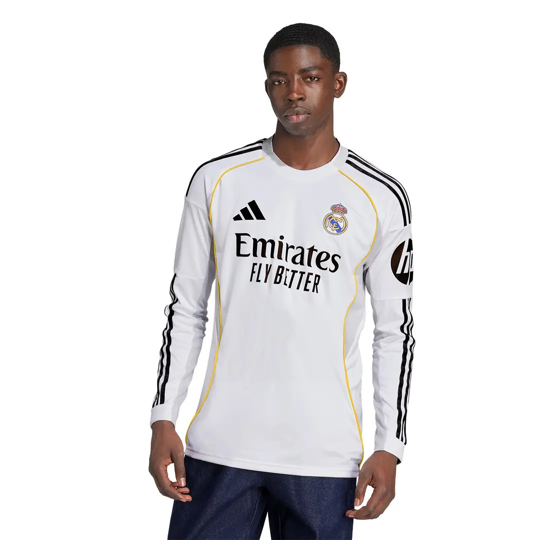 MBAPPÉ #10 Real Madrid 25/26 Men's Home Long Sleeve Shirt
