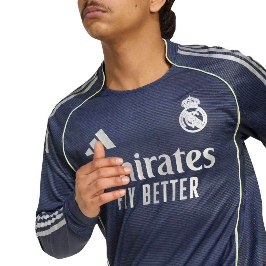 MBAPPÉ #10 Real Madrid 25/26 Authentic Men's Away Long Sleeve Shirt