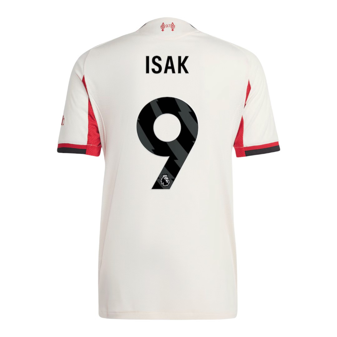 ISAK #9 Liverpool 25/26 Authentic Men's Away Shirt - Liverpool Font