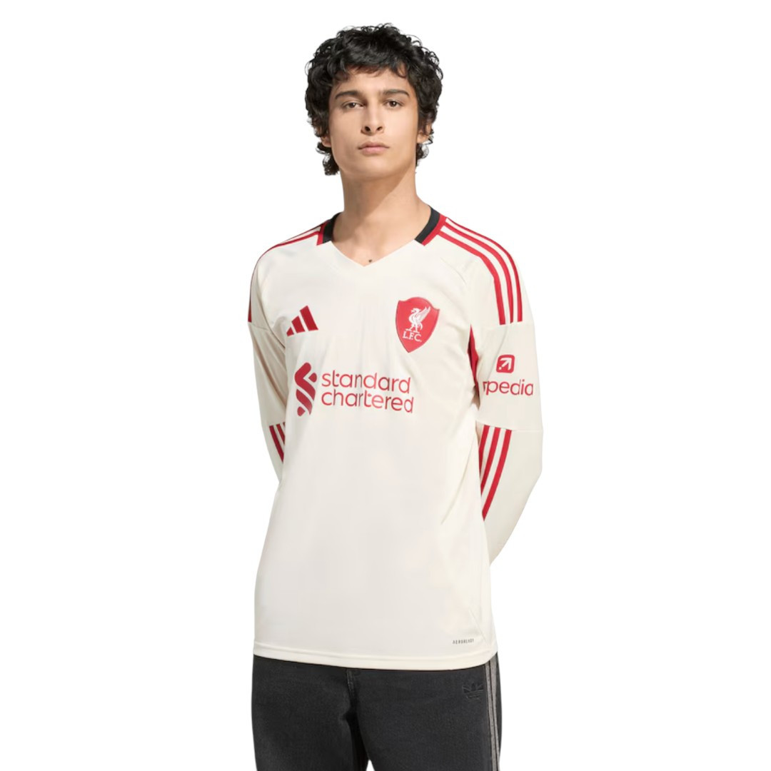 ISAK #9 Liverpool 25/26 Men's Away Long Sleeve Shirt - PL Font