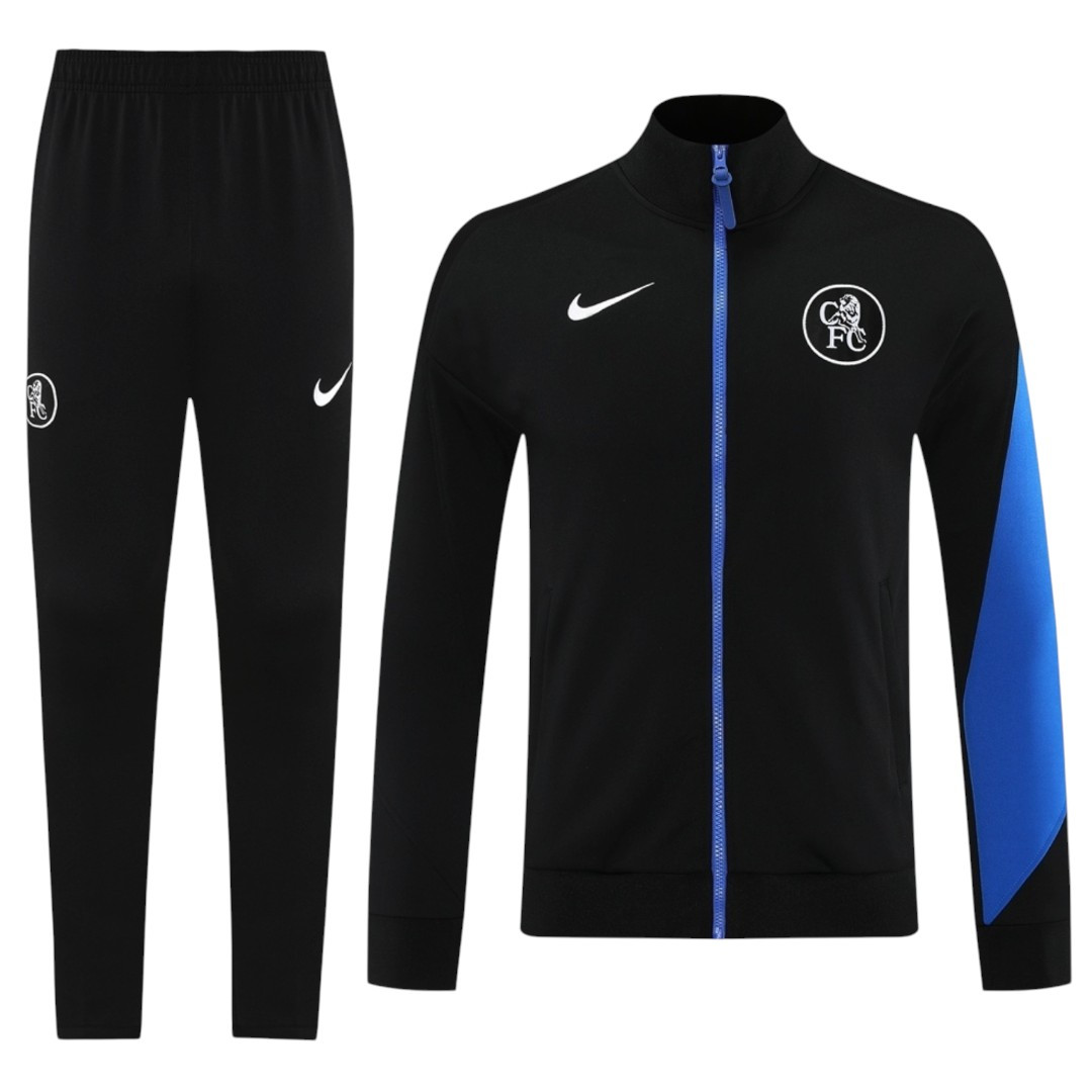 Chelsea 25/26 Men's Black Long Zip Jacket