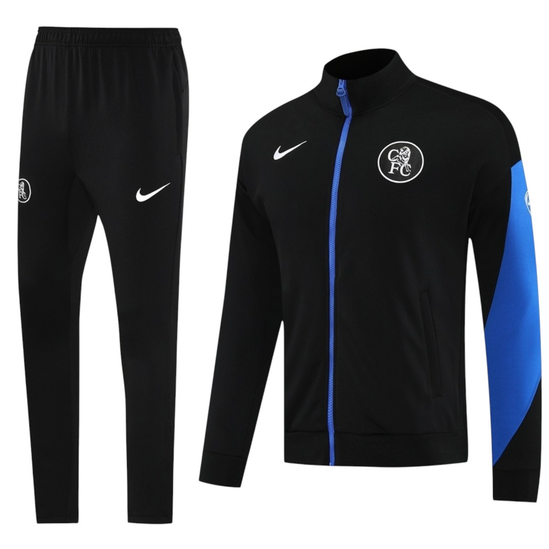 Chelsea 25/26 Men's Black Long Zip Jacket