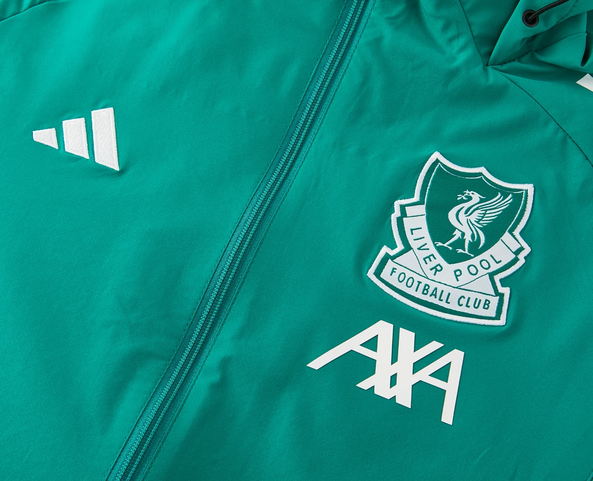 Liverpool 25/26 Men's Green Long Zip Windbreaker