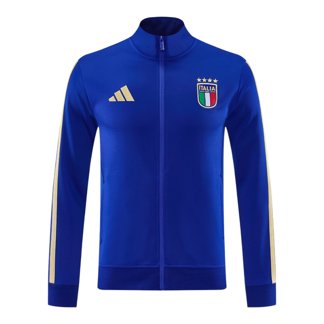 Italy 2026 Men's Blue Long Zip Jacket