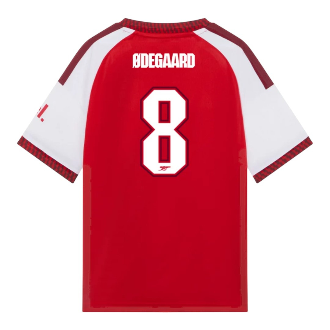 ØDEGAARD #8 Arsenal 26/27 Kid's Home Set - Club Font