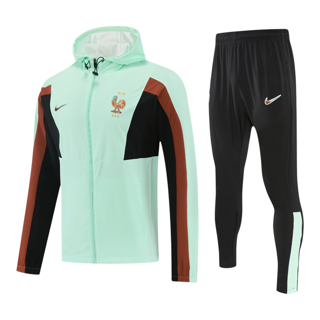 France 2026 Men's Turquoise Windbreaker Tracksuit