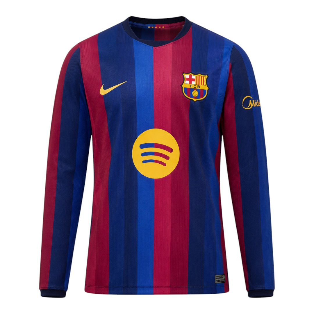 Barcelona 26/27 Men's Home Long Sleeve Shirt