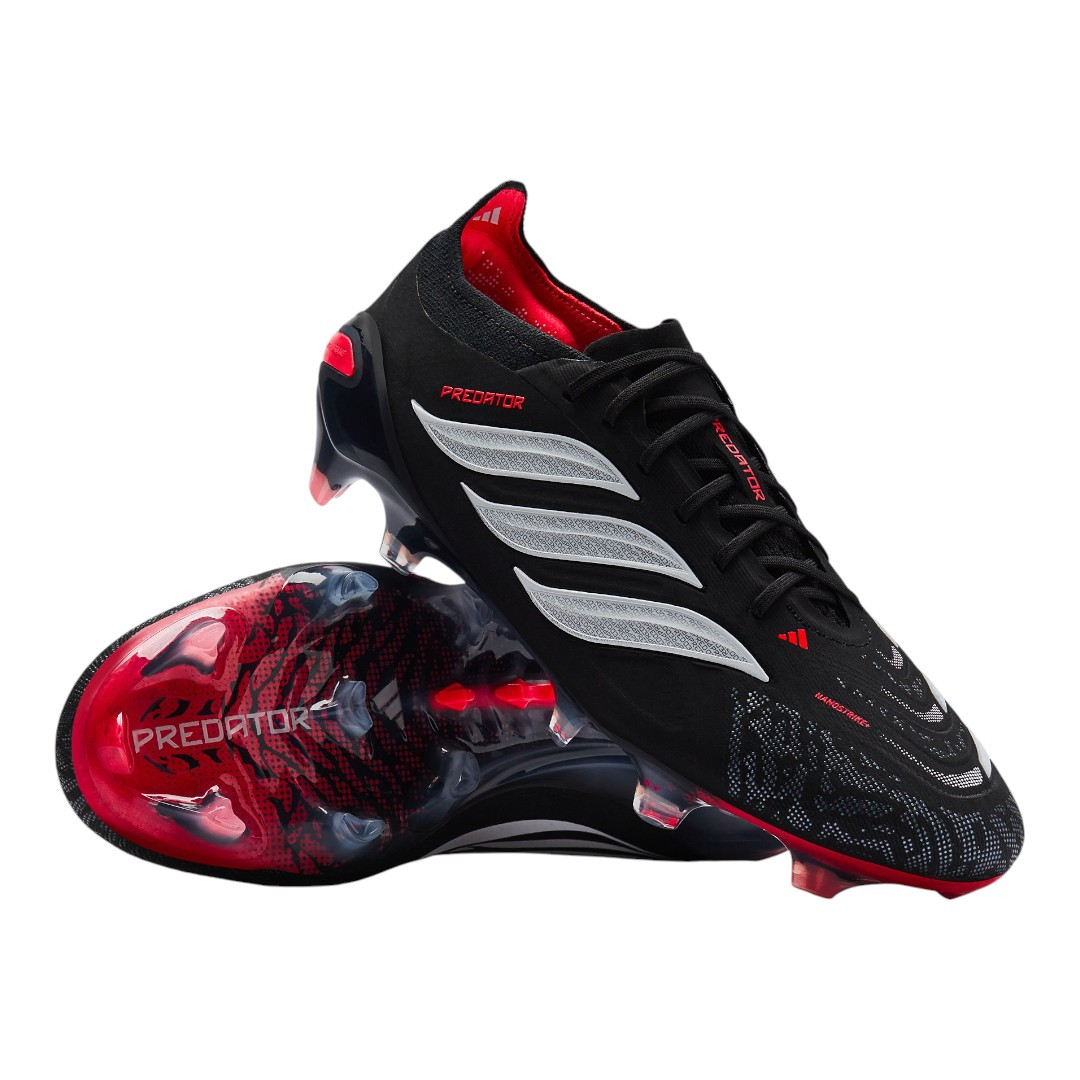 Predator Elite FG - Black/White/Red