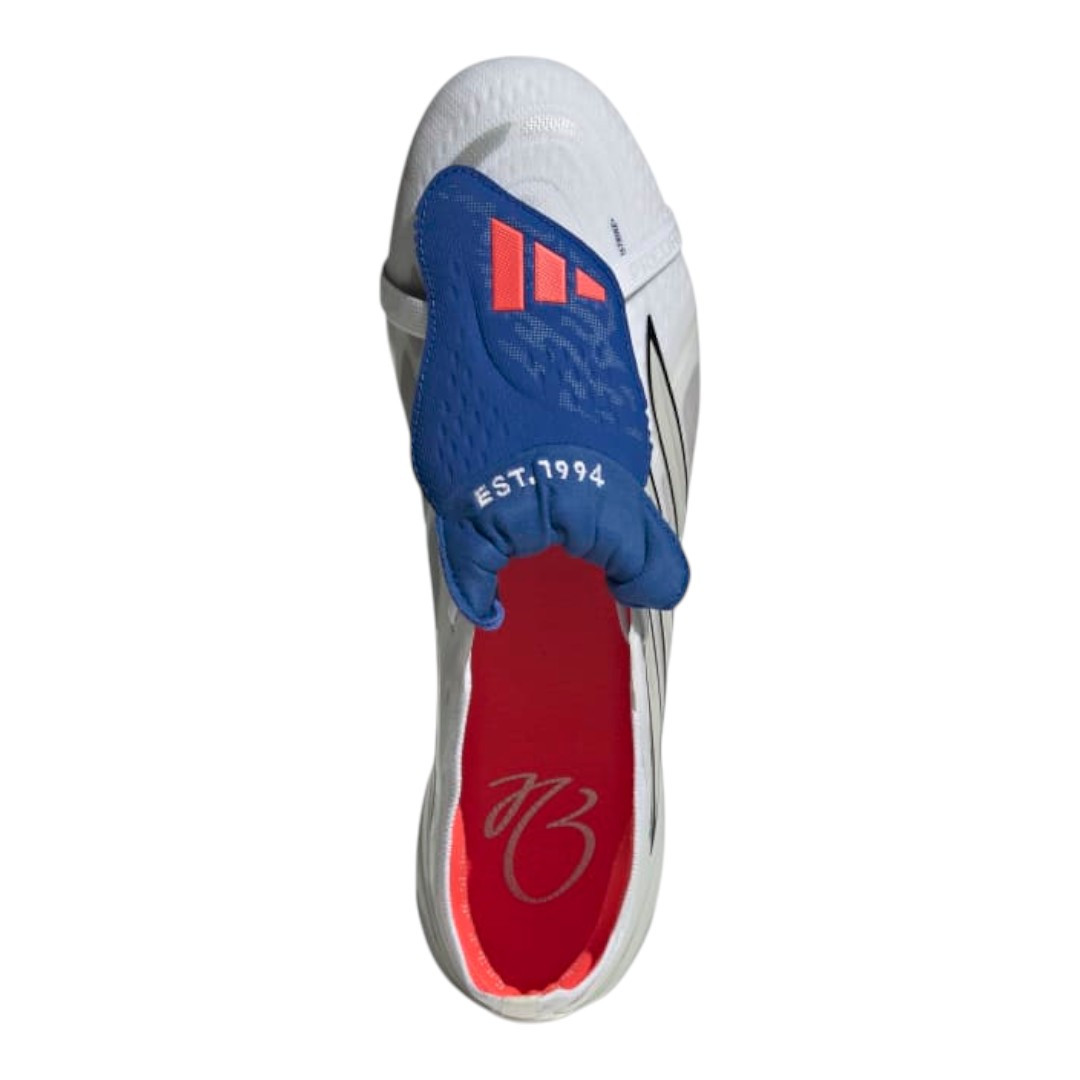 Predator Elite FG Fold-Over Tongue - White/Blue