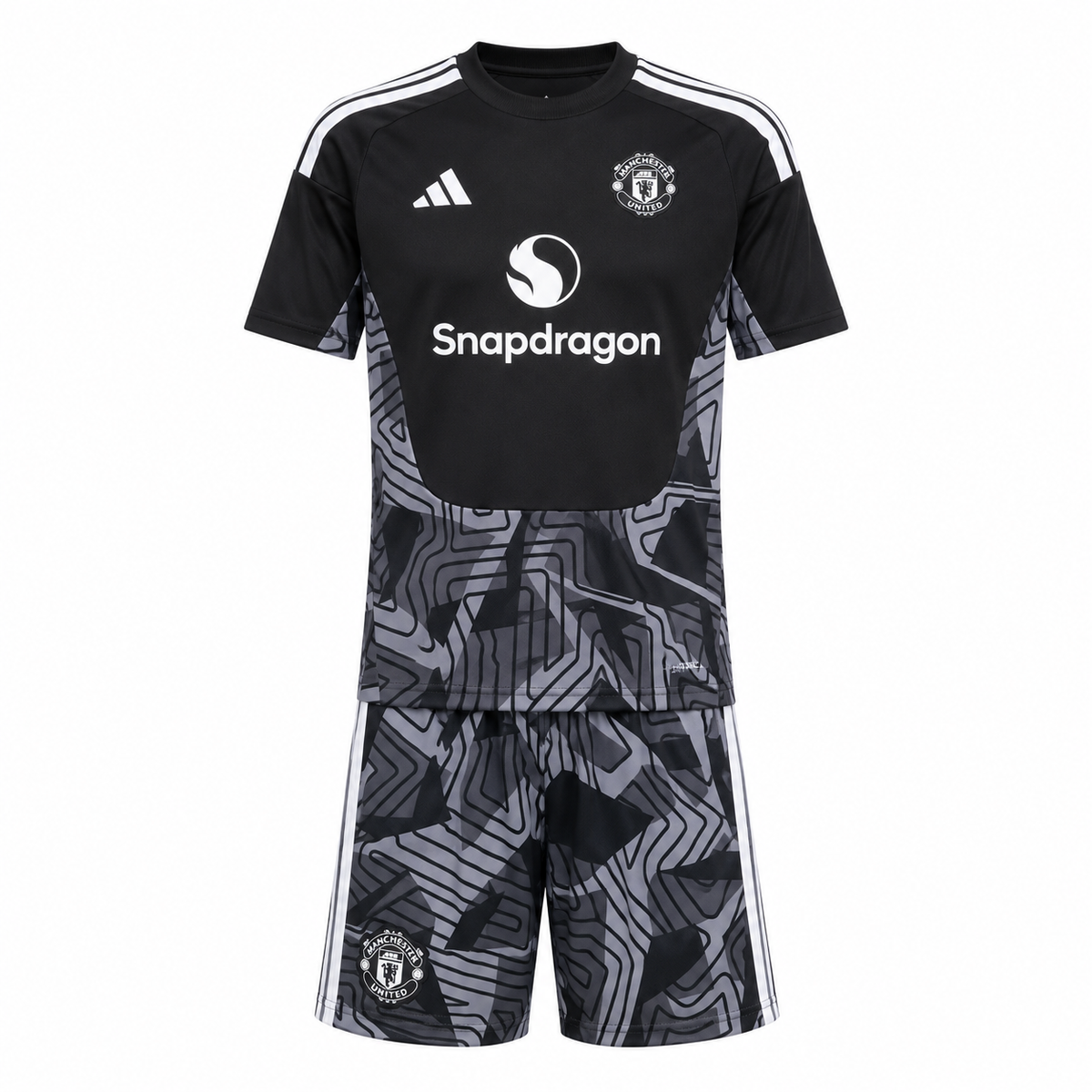 Manchester United 26/27 Kid's Black Goalkeeper Set