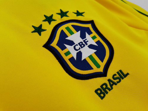 Brazil 1998 Men's Home Retro Shirt